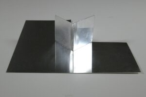 Very thin aluminum sheet welded front